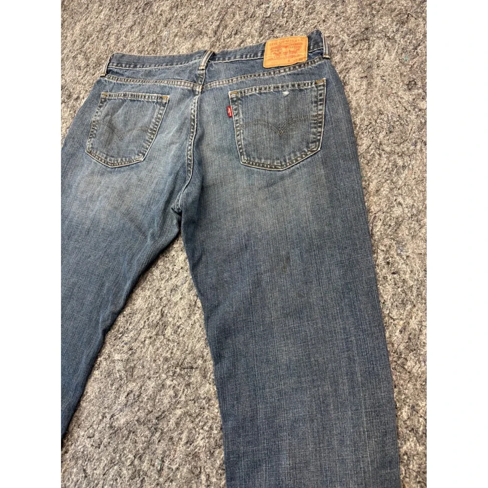 Levis 559 Relaxed Straight Mens Blue Denim Jeans 38x34 Medium Wash Classic
